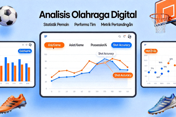 Analisis olahraga digital dengan statistik dan visualisasi data